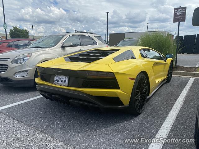 Lamborghini Aventador spotted in Fulton, Maryland