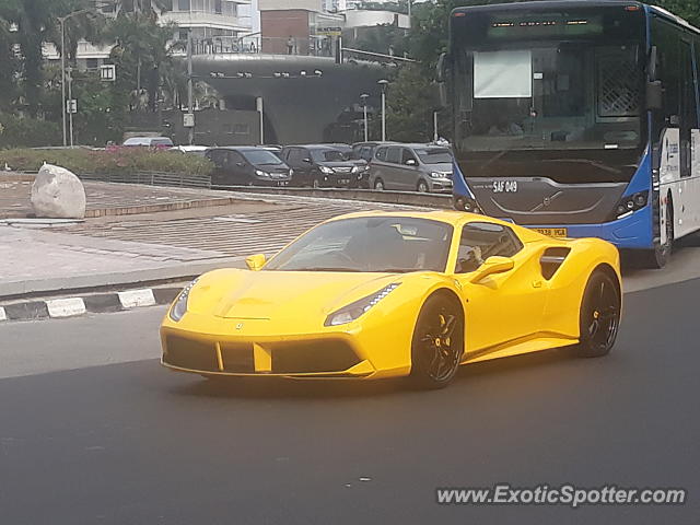 Ferrari 488 GTB spotted in Jakarta, Indonesia