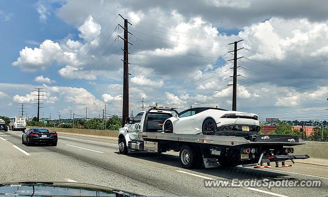 Lamborghini Huracan spotted in Newark, New Jersey