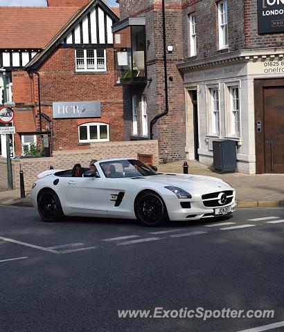 Mercedes SLS AMG spotted in Alderley Edge, United Kingdom