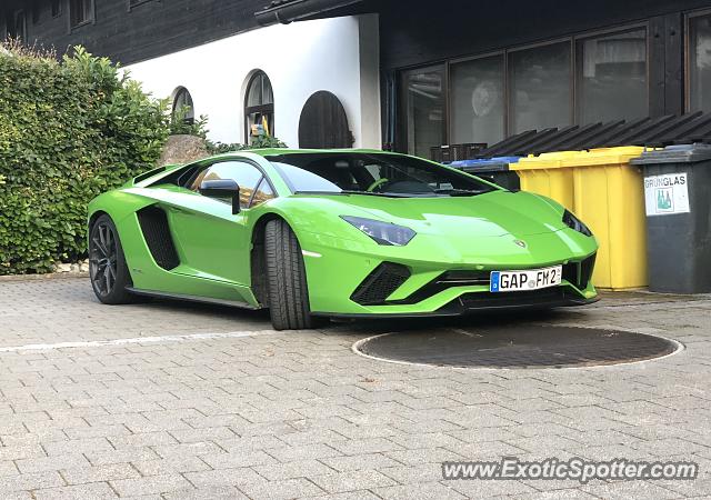 Lamborghini Aventador spotted in Garmisch, Germany