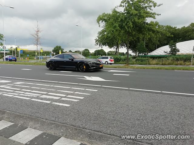 Porsche Taycan (Turbo S only) spotted in Papendrecht, Netherlands