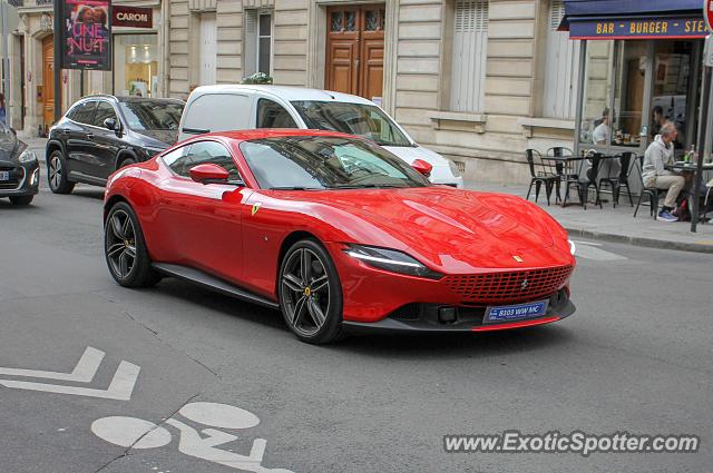 Ferrari Roma spotted in Paris, France