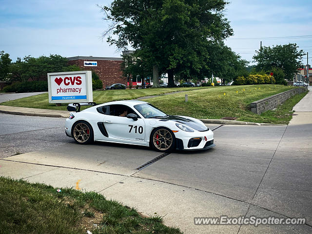 Porsche Cayman GT4 spotted in Bloomington, Indiana