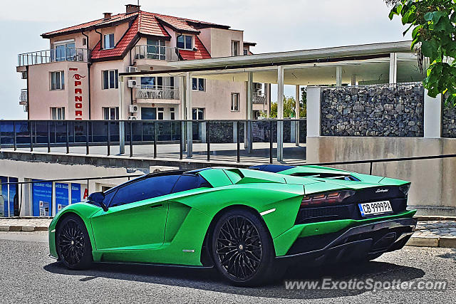 Lamborghini Aventador spotted in Sveti Vlas, Bulgaria