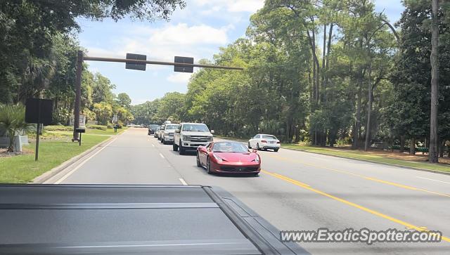 Ferrari 458 Italia spotted in Hilton Head, South Carolina