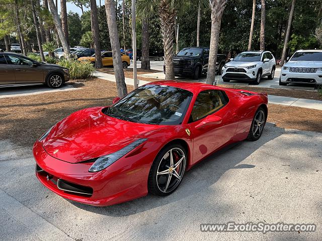 Ferrari 458 Italia spotted in Hilton Head, South Carolina
