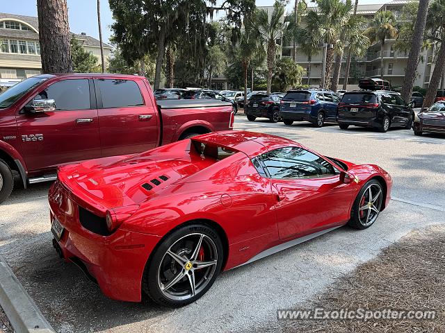 Ferrari 458 Italia spotted in Hilton Head, South Carolina