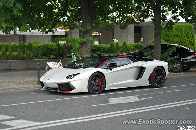 Lamborghini Aventador spotted in Warsaw, Poland
