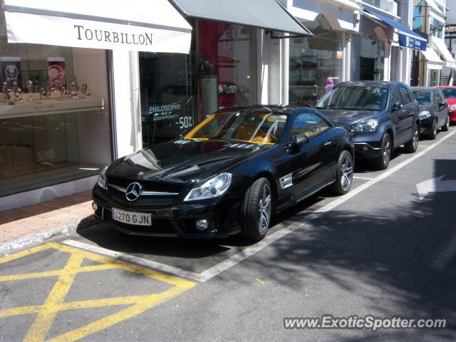 Mercedes SL 65 AMG spotted in Porto Banus, Spain