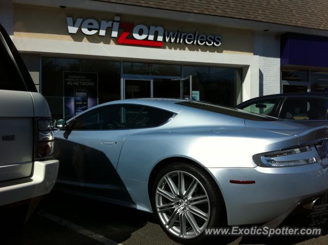 Aston Martin DBS spotted in Stamford, Connecticut