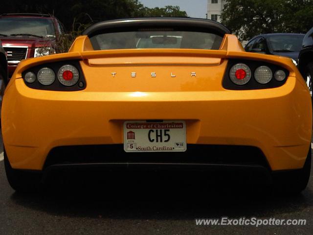 Tesla Roadster spotted in Beaufort, South Carolina