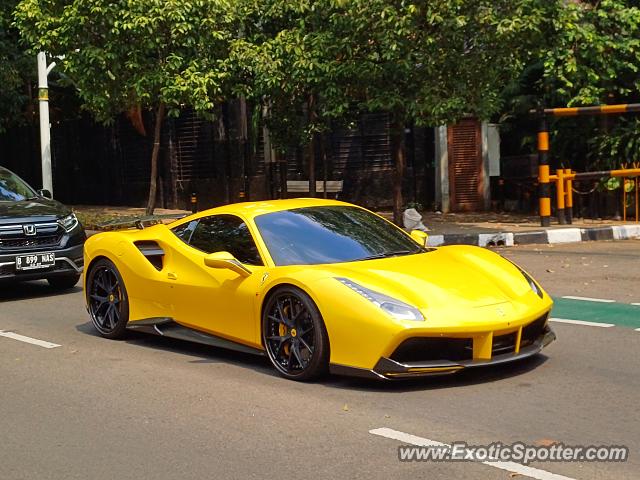 Ferrari 488 GTB spotted in Jakarta, Indonesia