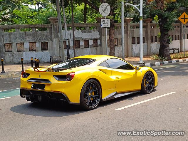 Ferrari 488 GTB spotted in Jakarta, Indonesia
