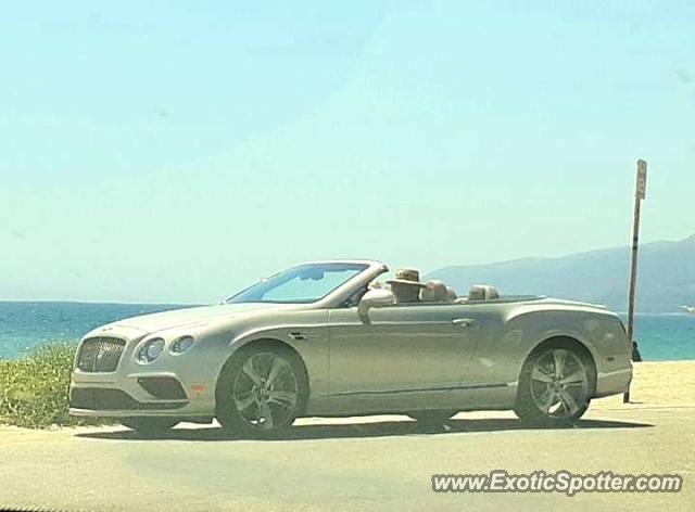 Bentley Continental spotted in Malibu, California