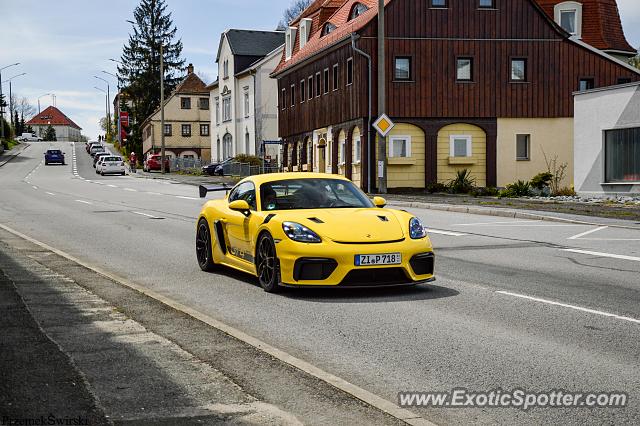 Porsche Cayman GT4 spotted in Ebersbach, Germany