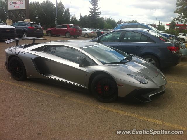 Lamborghini Aventador spotted in Sherwood Park, Canada