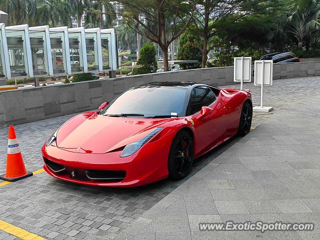 Ferrari 458 Italia spotted in Jakarta, Indonesia