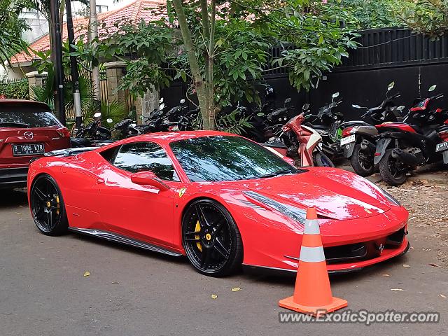 Ferrari 458 Italia spotted in Jakarta, Indonesia