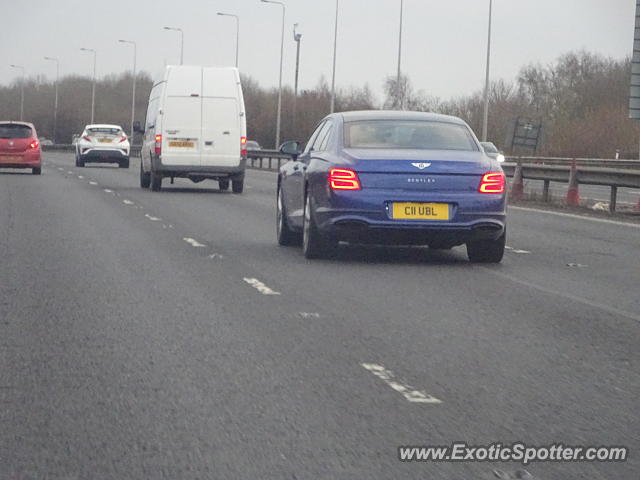 Bentley Flying Spur spotted in Motorway, United Kingdom