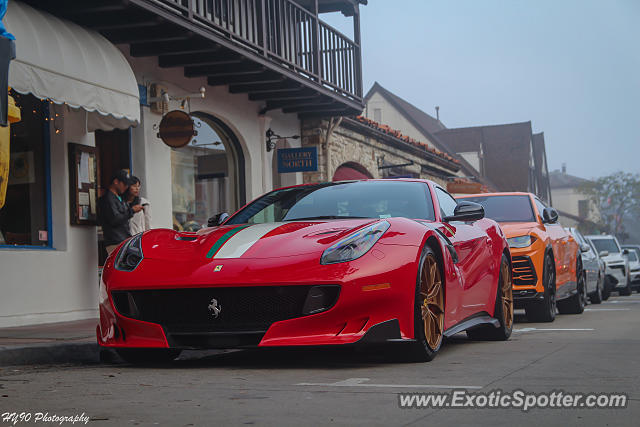 Ferrari F12 spotted in Carmel, California