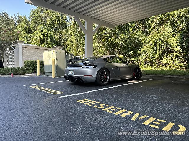 Porsche Cayman GT4 spotted in Jacksonville, Florida