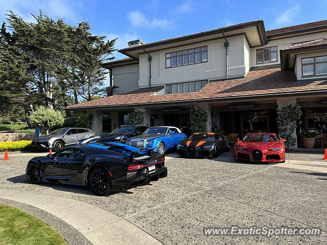 Bugatti Chiron spotted in Pebble Beach, California