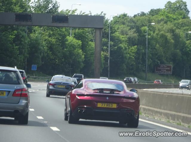 Ferrari Roma spotted in Motorway, United Kingdom
