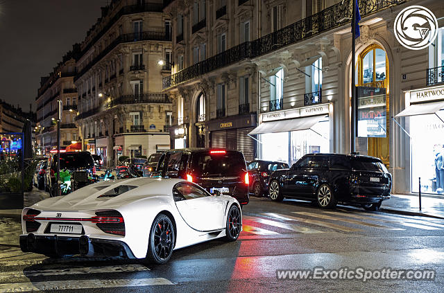 Bugatti Chiron spotted in Paris, France