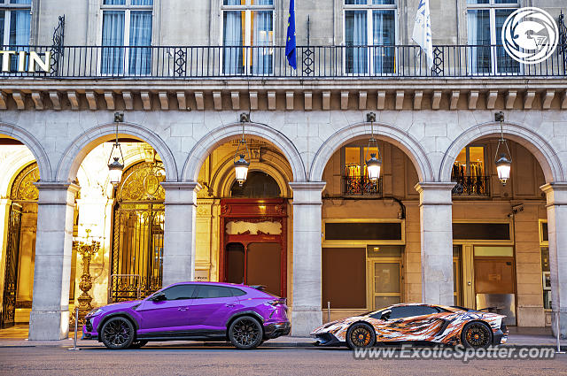 Lamborghini Aventador spotted in Paris, France