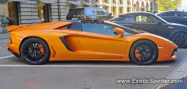 Lamborghini Aventador spotted in Zurich, Switzerland