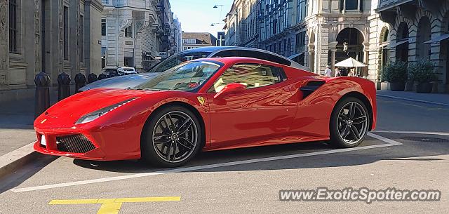 Ferrari 488 GTB spotted in Zurich, Switzerland