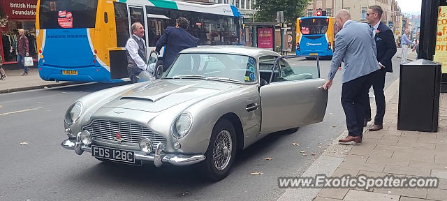 Aston Martin DB5 spotted in Exeter, United Kingdom