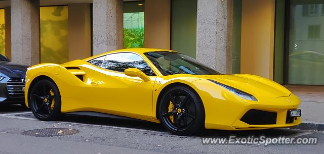 Ferrari 488 GTB spotted in Zurich, Switzerland