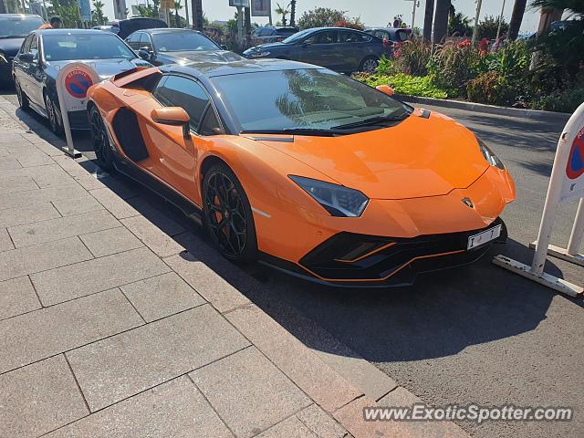 Lamborghini Aventador spotted in Cannes, France