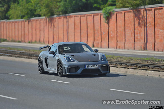 Porsche Cayman GT4 spotted in Warsaw, Poland