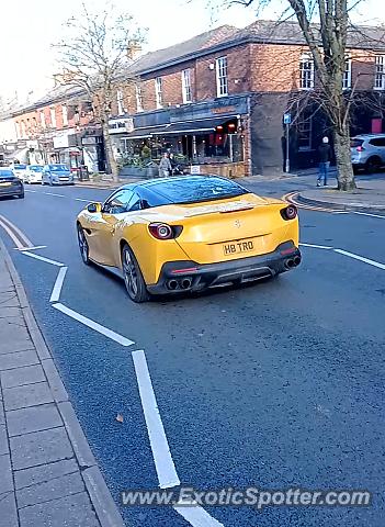 Ferrari Portofino spotted in Alderley Edge, United Kingdom