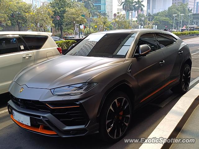 Lamborghini Urus spotted in Jakarta, Indonesia