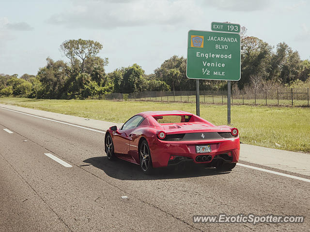 Ferrari 458 Italia spotted in Venice, Florida