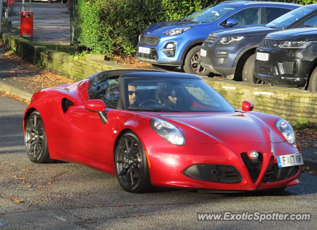 Alfa Romeo 4C spotted in Alderley Edge, United Kingdom