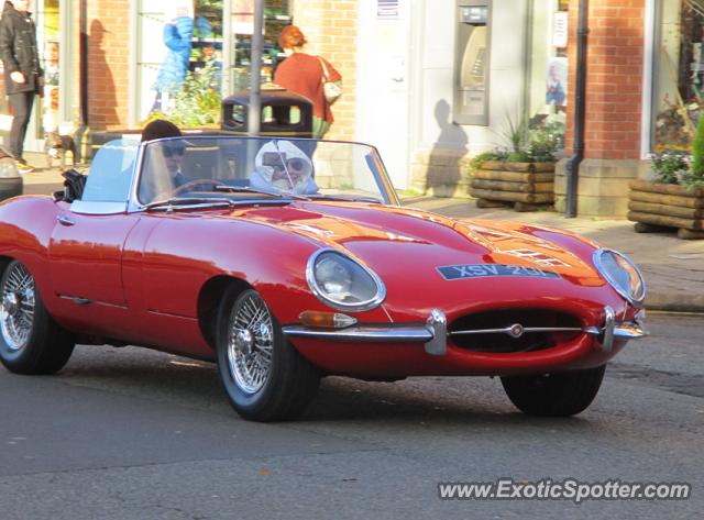 Jaguar E-Type spotted in Alderley Edge, United Kingdom