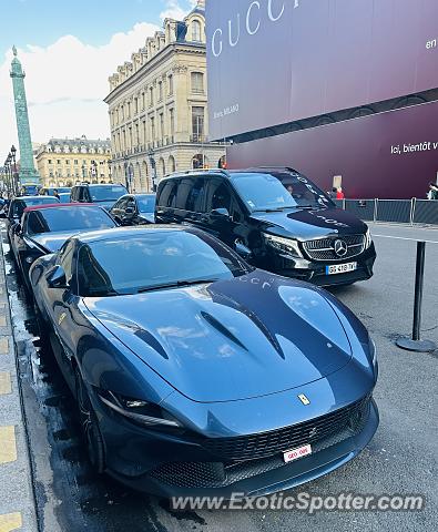 Ferrari Roma spotted in Paris, France