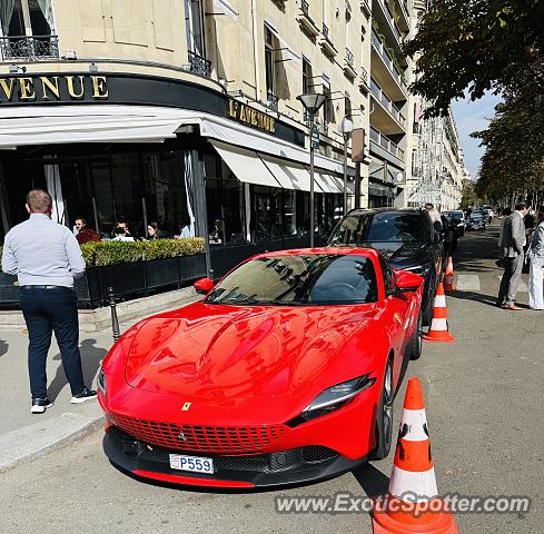 Ferrari Roma spotted in Paris, France