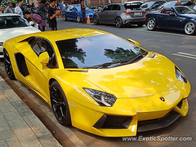Lamborghini Aventador spotted in Jakarta, Indonesia
