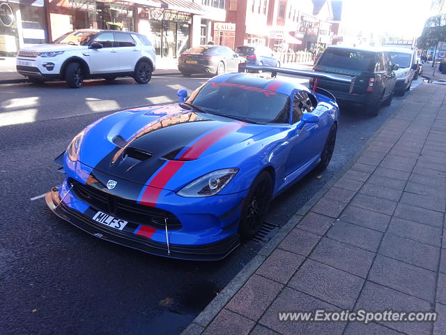 Dodge Viper spotted in Wilmslow, United Kingdom