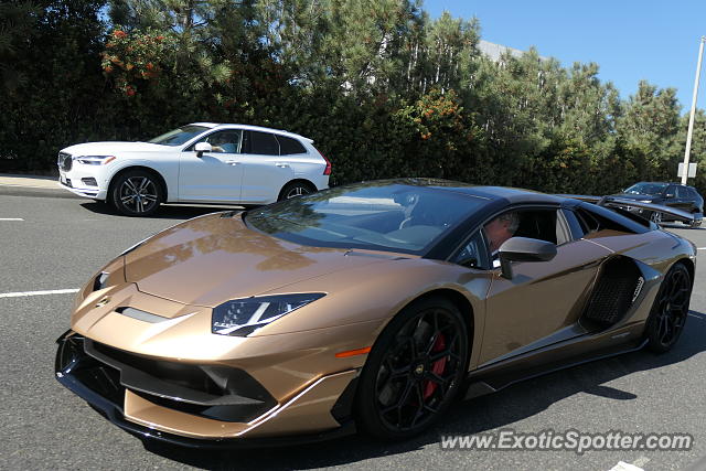 Lamborghini Aventador spotted in Newport Beach, California