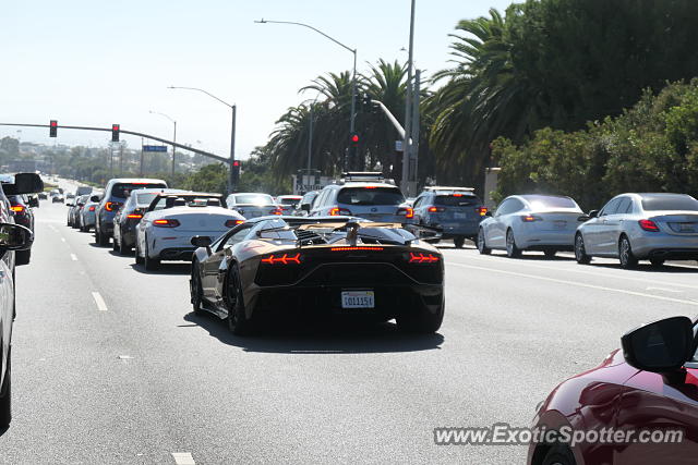 Lamborghini Aventador spotted in Newport Beach, California