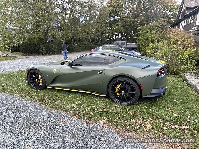 Ferrari 812 Superfast spotted in Bar harbor, Maine