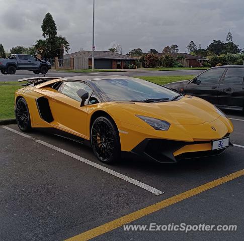 Lamborghini Aventador spotted in Auckland, New Zealand