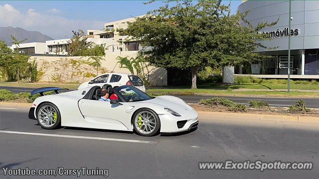 Porsche 918 Spyder spotted in Santiago, Chile